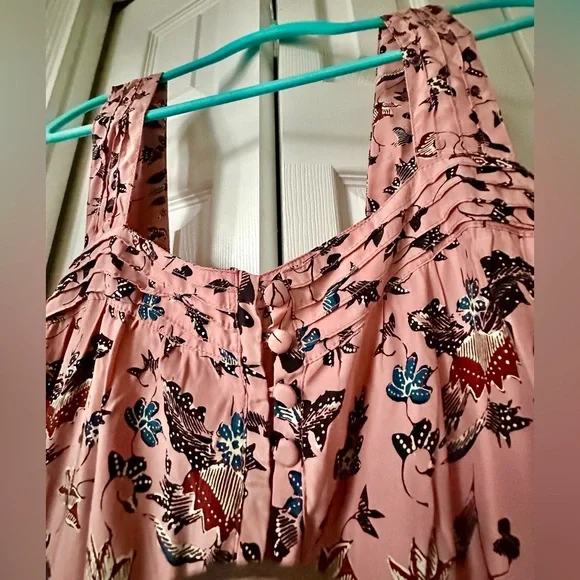 ‼️RARE‼️🎸Natalie Martin🎸🔥NWT🔥Jasmine Dress - Lotus Print in Champagne Pink— S - Picture 8 of 10